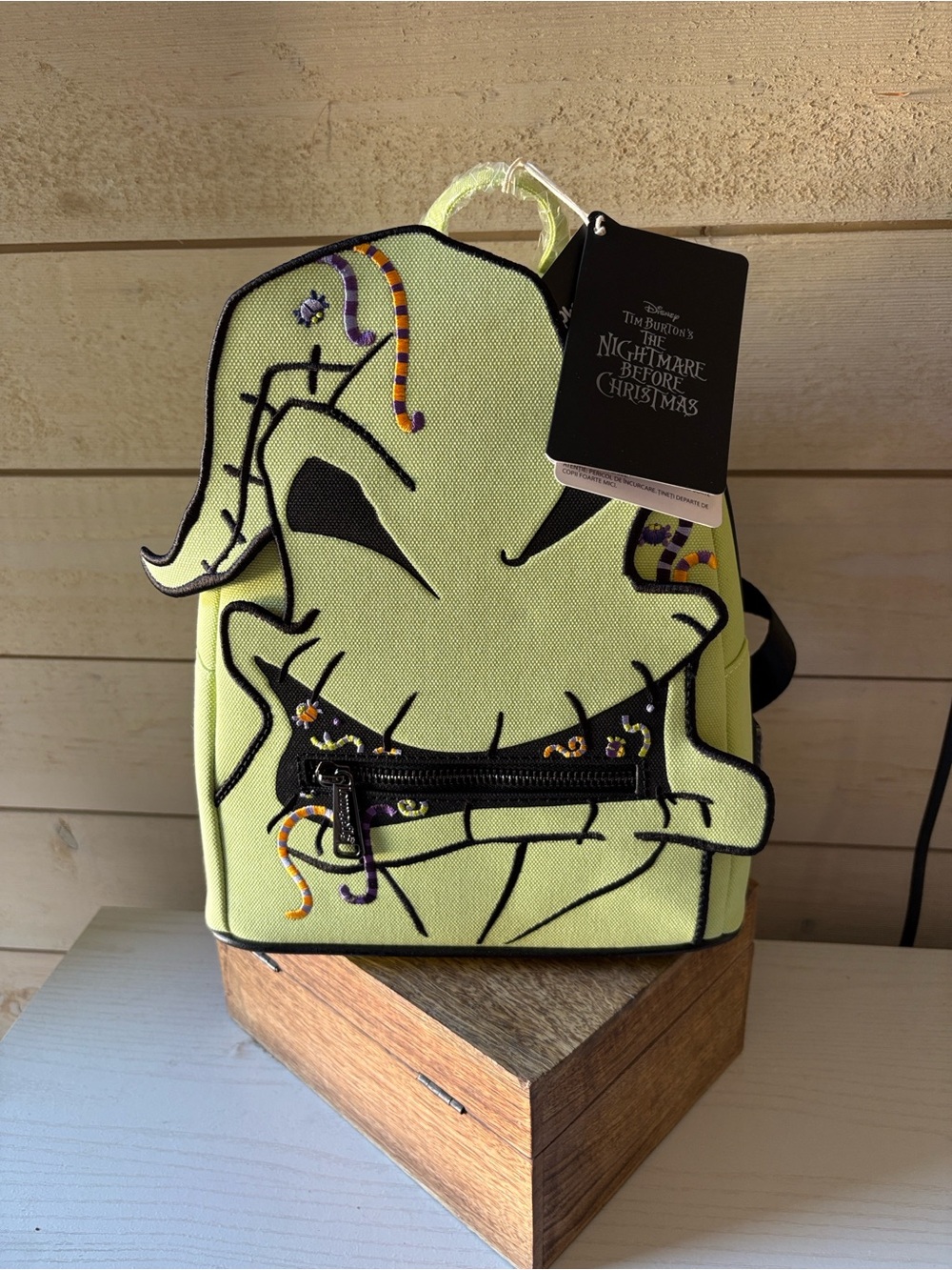 Loungefly The Nightmare Before Christmas Oogie Boogie Lime Green Mini Backpack